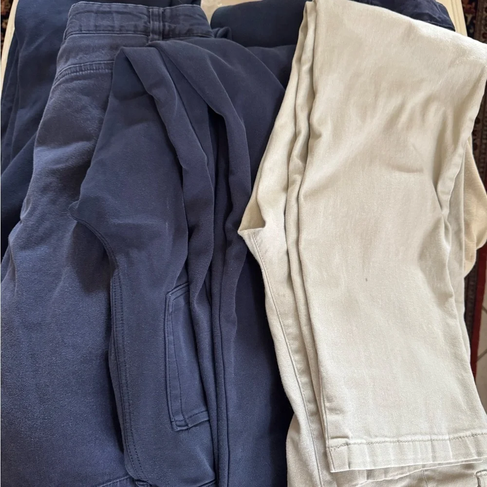 Size 18 School Uniform Bundle – Pants & Shorts, Blue & Beige